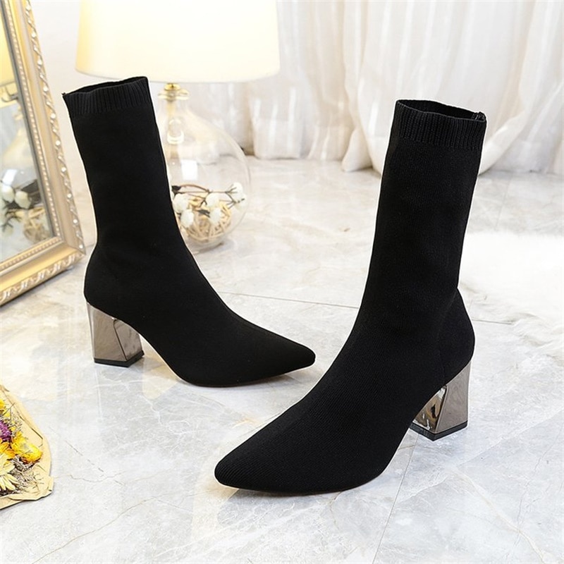 Women’s Ankle Sock Boots – DMD Fashion